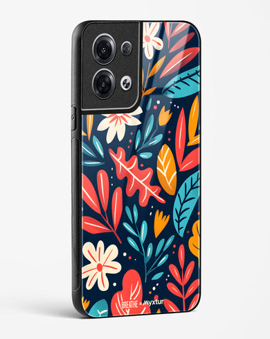 Bold Garden Bloom [BREATHE] Glass Case Phone Cover (Oppo)