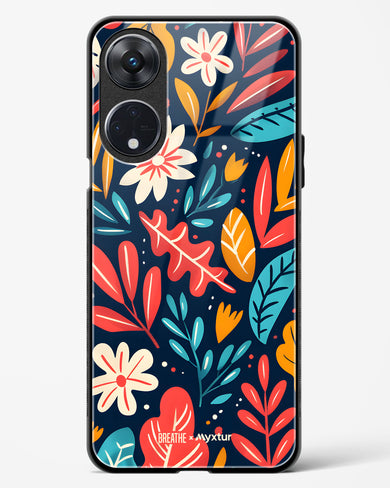 Bold Garden Bloom [BREATHE] Glass Case Phone Cover (Oppo)