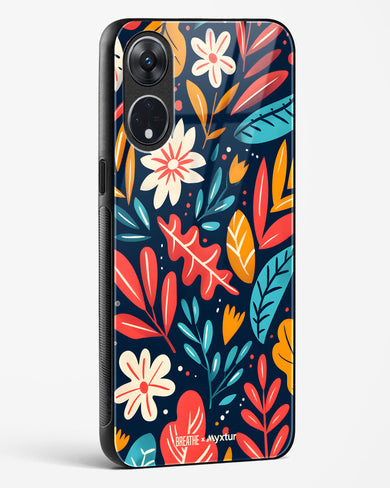 Bold Garden Bloom [BREATHE] Glass Case Phone Cover (Oppo)