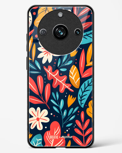 Bold Garden Bloom [BREATHE] Glass Case Phone Cover (Realme)