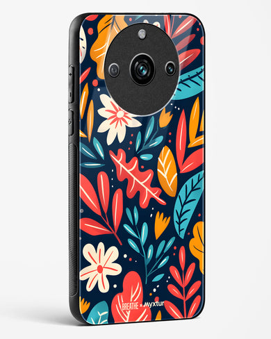 Bold Garden Bloom [BREATHE] Glass Case Phone Cover (Realme)