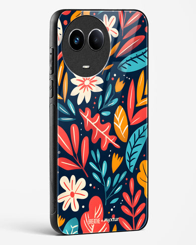 Bold Garden Bloom [BREATHE] Glass Case Phone Cover (Realme)