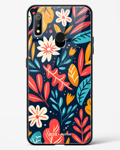 Bold Garden Bloom [BREATHE] Glass Case Phone Cover (Realme)