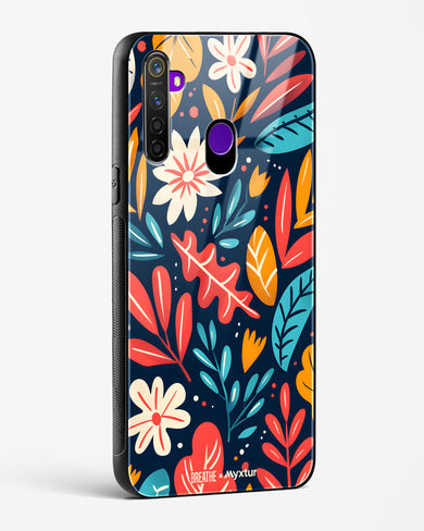 Bold Garden Bloom [BREATHE] Glass Case Phone Cover (Realme)