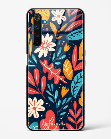 Bold Garden Bloom [BREATHE] Glass Case Phone Cover (Realme)