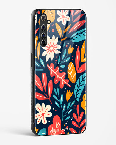 Bold Garden Bloom [BREATHE] Glass Case Phone Cover (Realme)