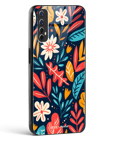 Bold Garden Bloom [BREATHE] Glass Case Phone Cover (Realme)