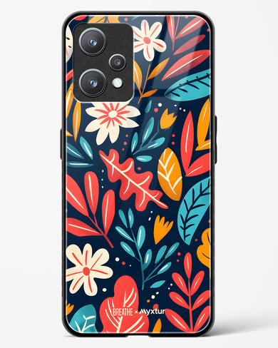 Bold Garden Bloom [BREATHE] Glass Case Phone Cover (Realme)