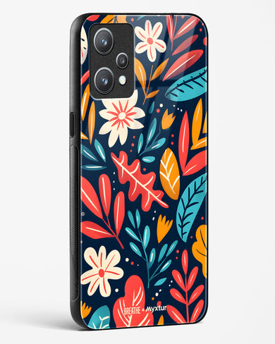 Bold Garden Bloom [BREATHE] Glass Case Phone Cover (Realme)