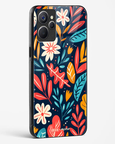 Bold Garden Bloom [BREATHE] Glass Case Phone Cover (Realme)