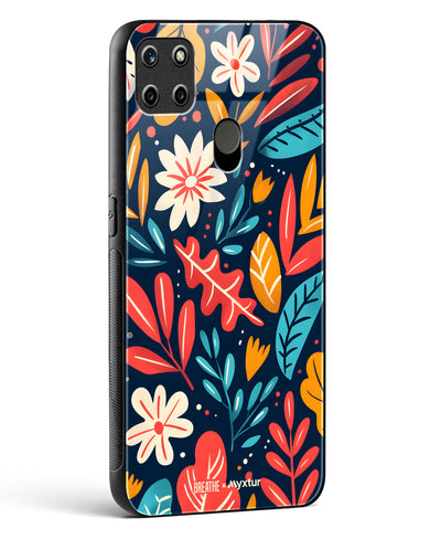 Bold Garden Bloom [BREATHE] Glass Case Phone Cover (Realme)