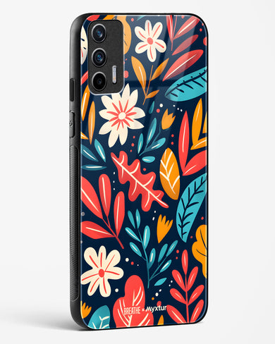 Bold Garden Bloom [BREATHE] Glass Case Phone Cover (Realme)