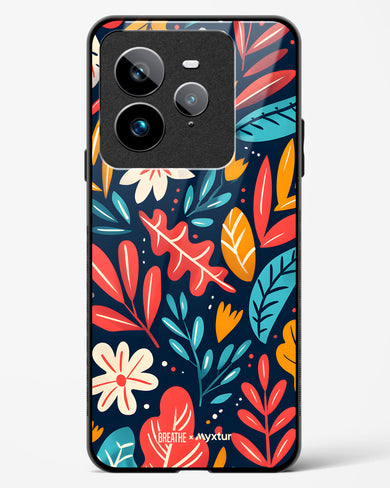 Bold Garden Bloom [BREATHE] Glass Case Phone Cover (Realme)
