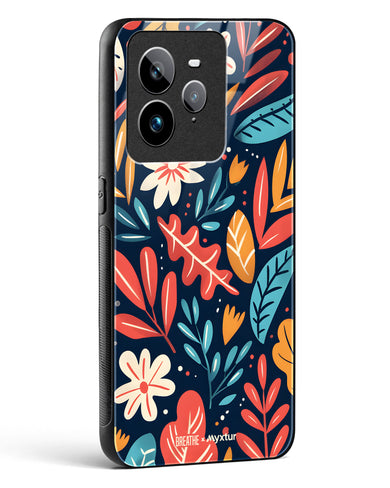 Bold Garden Bloom [BREATHE] Glass Case Phone Cover (Realme)