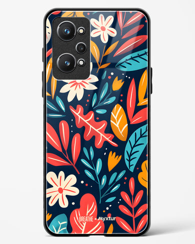 Bold Garden Bloom [BREATHE] Glass Case Phone Cover (Realme)