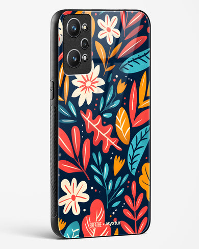 Bold Garden Bloom [BREATHE] Glass Case Phone Cover (Realme)