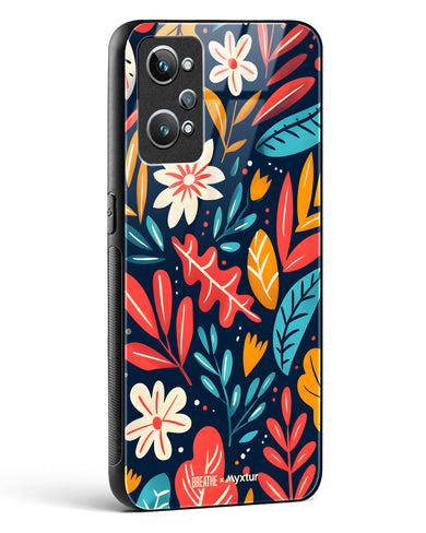 Bold Garden Bloom [BREATHE] Glass Case Phone Cover (Realme)
