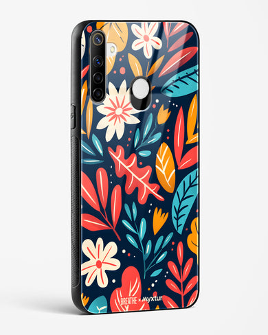 Bold Garden Bloom [BREATHE] Glass Case Phone Cover (Realme)