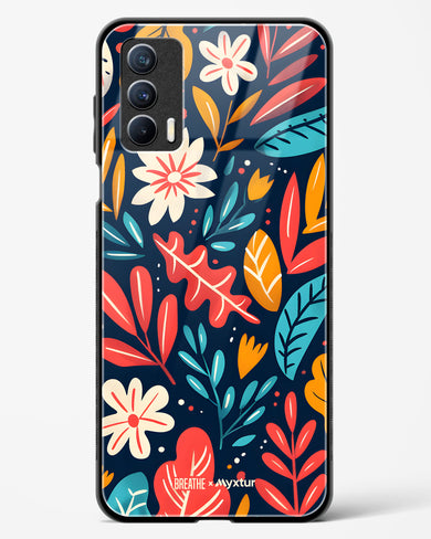 Bold Garden Bloom [BREATHE] Glass Case Phone Cover (Realme)