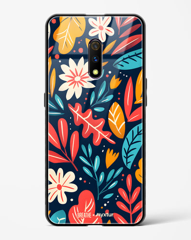 Bold Garden Bloom [BREATHE] Glass Case Phone Cover (Realme)