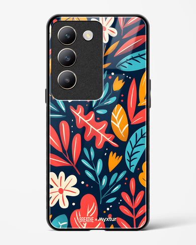 Bold Garden Bloom [BREATHE] Glass Case Phone Cover (Vivo)