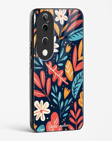 Bold Garden Bloom [BREATHE] Glass Case Phone Cover (Vivo)