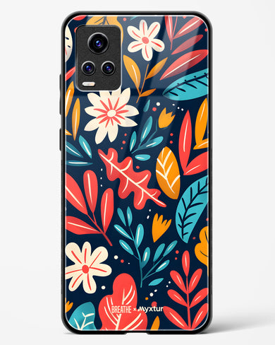 Bold Garden Bloom [BREATHE] Glass Case Phone Cover (Vivo)