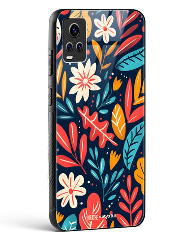 Bold Garden Bloom [BREATHE] Glass Case Phone Cover (Vivo)