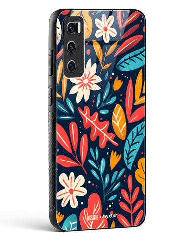 Bold Garden Bloom [BREATHE] Glass Case Phone Cover (Vivo)