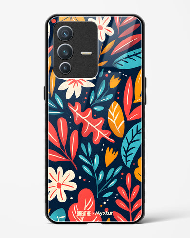 Bold Garden Bloom [BREATHE] Glass Case Phone Cover (Vivo)