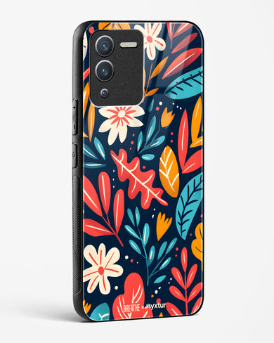 Bold Garden Bloom [BREATHE] Glass Case Phone Cover (Vivo)