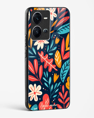 Bold Garden Bloom [BREATHE] Glass Case Phone Cover (Vivo)