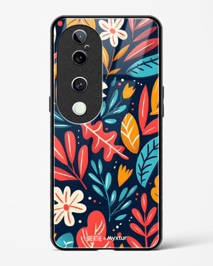 Bold Garden Bloom [BREATHE] Glass Case Phone Cover (Vivo)