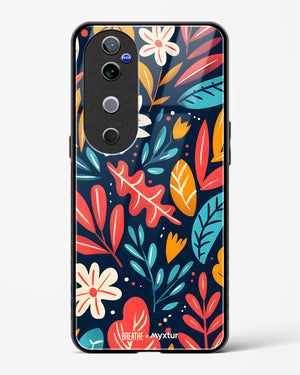 Bold Garden Bloom [BREATHE] Glass Case Phone Cover (Vivo)
