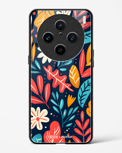 Bold Garden Bloom [BREATHE] Glass Case Phone Cover (Vivo)
