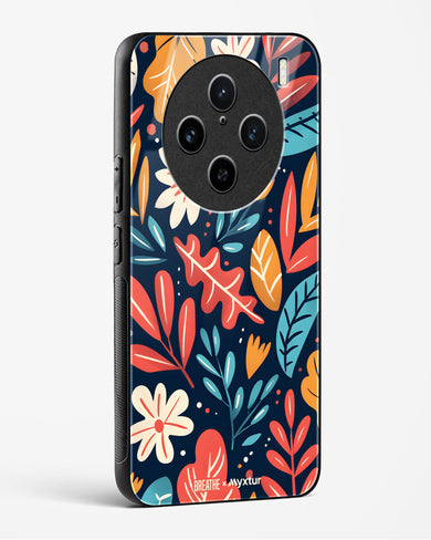 Bold Garden Bloom [BREATHE] Glass Case Phone Cover (Vivo)