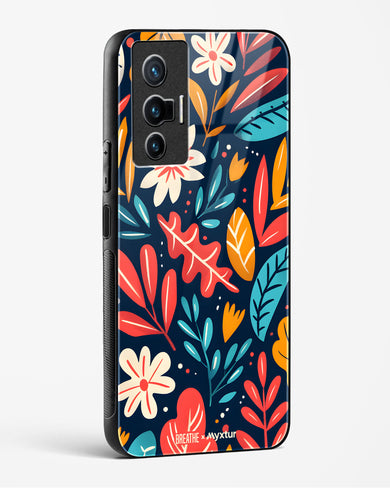 Bold Garden Bloom [BREATHE] Glass Case Phone Cover (Vivo)