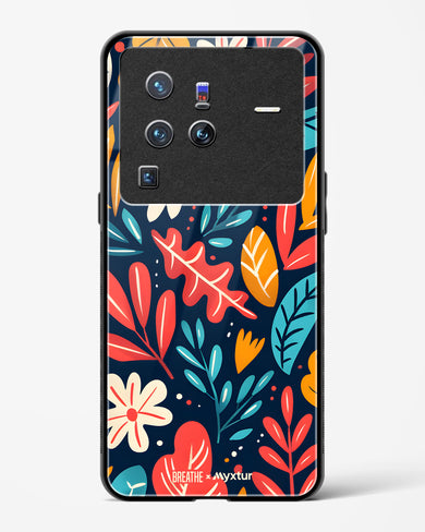 Bold Garden Bloom [BREATHE] Glass Case Phone Cover (Vivo)