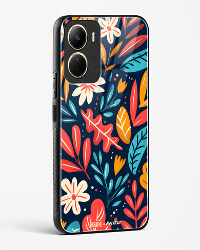 Bold Garden Bloom [BREATHE] Glass Case Phone Cover (Vivo)