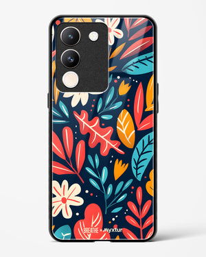 Bold Garden Bloom [BREATHE] Glass Case Phone Cover (Vivo)