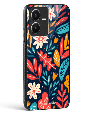 Bold Garden Bloom [BREATHE] Glass Case Phone Cover (Vivo)