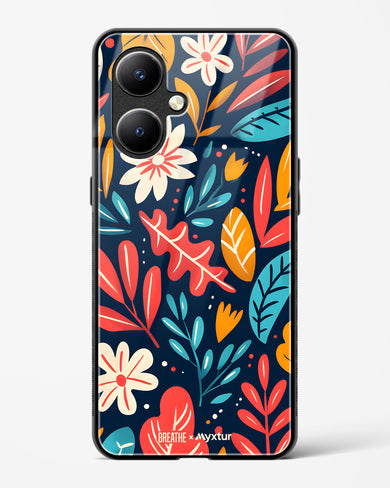 Bold Garden Bloom [BREATHE] Glass Case Phone Cover (Vivo)