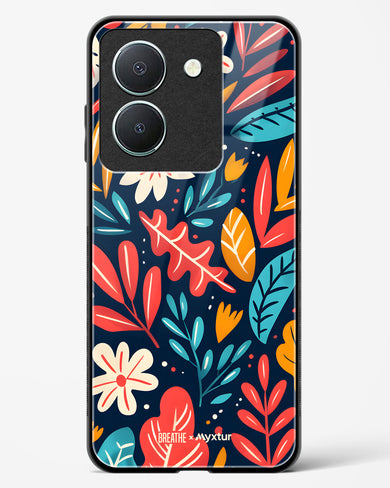 Bold Garden Bloom [BREATHE] Glass Case Phone Cover (Vivo)