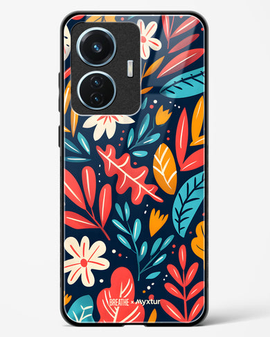 Bold Garden Bloom [BREATHE] Glass Case Phone Cover (Vivo)