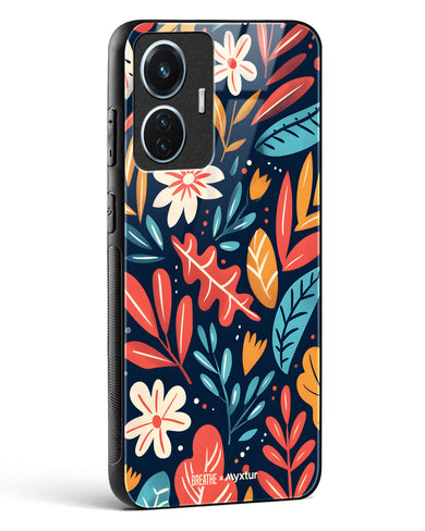 Bold Garden Bloom [BREATHE] Glass Case Phone Cover (Vivo)