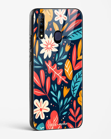 Bold Garden Bloom [BREATHE] Glass Case Phone Cover (Vivo)