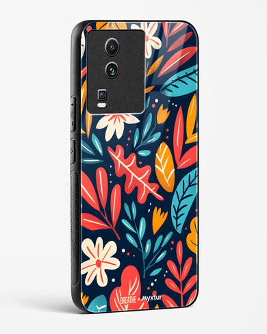 Bold Garden Bloom [BREATHE] Glass Case Phone Cover (Vivo)