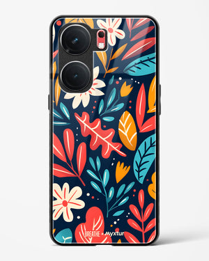 Bold Garden Bloom [BREATHE] Glass Case Phone Cover (Vivo)