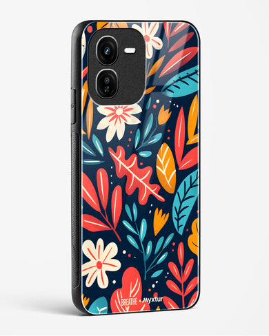 Bold Garden Bloom [BREATHE] Glass Case Phone Cover (Vivo)