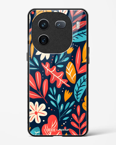 Bold Garden Bloom [BREATHE] Glass Case Phone Cover (Vivo)